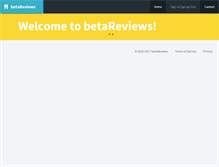 Tablet Screenshot of betareviews.com